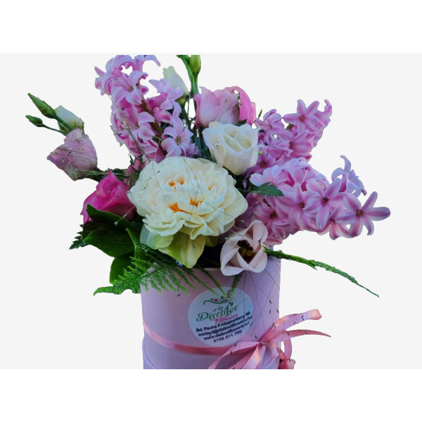 Aranjament floral cu Zambile si Narcise